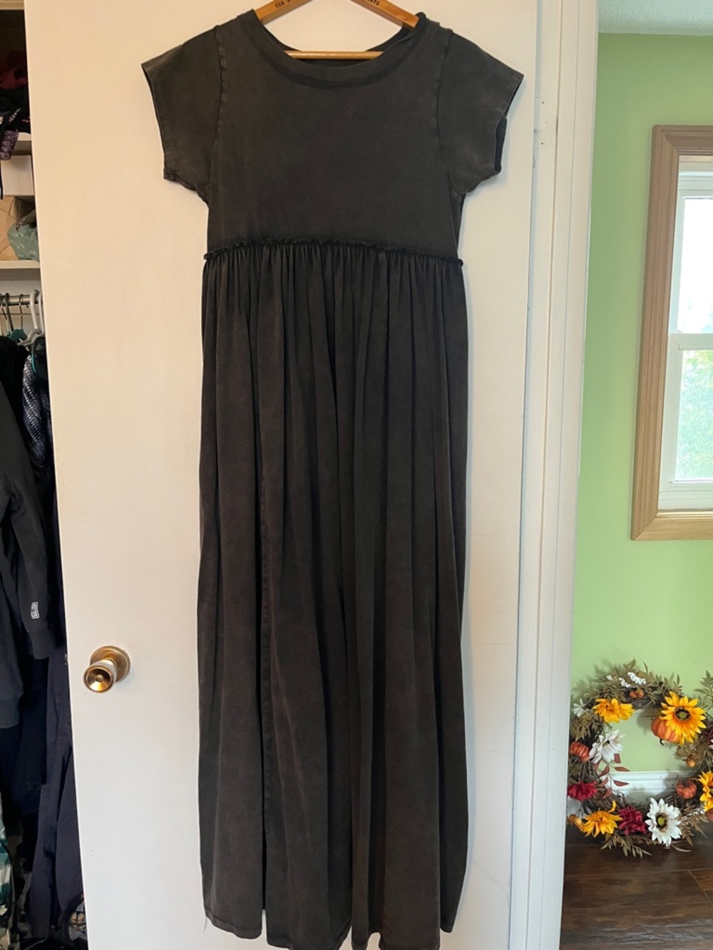 Anthropology 100% Cotton maxi dress